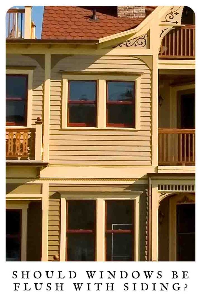 should windows be flush with siding